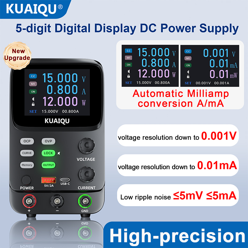 KUAIQU 5자리 매우 정밀한 조절 가능한 전력 공급 - High Precision Dc Power Supply 30V 10A 리뷰 및 가격