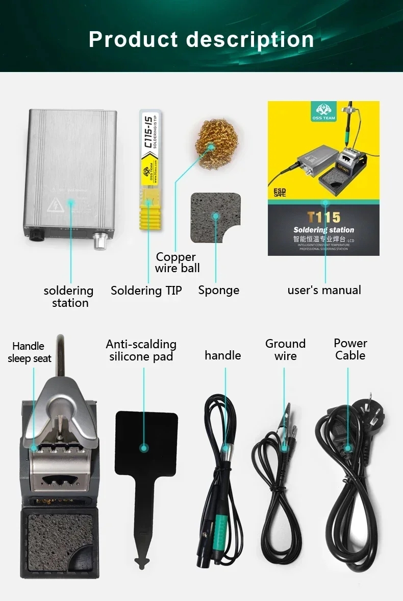 OSS T115 마이크로 나노 전기 납땜 스테이션, C - C115 Nano Soldering Iron Station 리뷰 및 가격