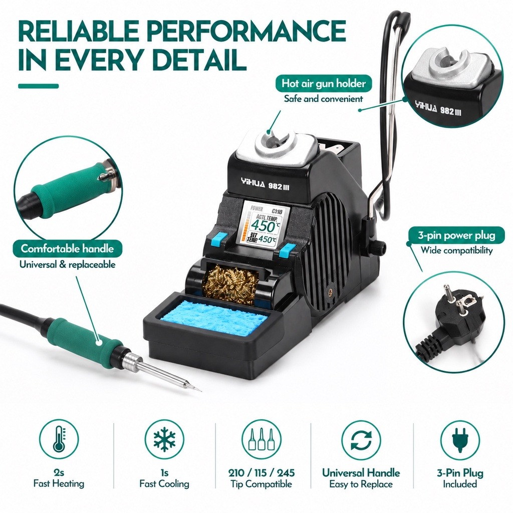 이화(YIHUA) 982-III C210 정밀 납땜 스 - C210 Precision Soldering Station 리뷰 및 가격